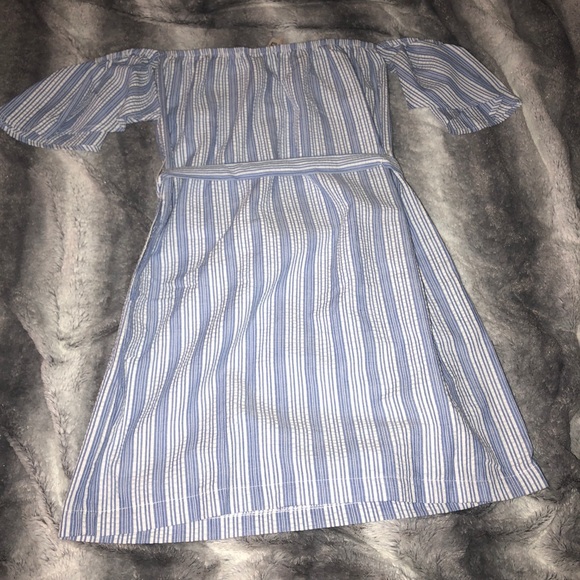 Mimi Chica Striped Off the Shoulder Dress - Picture 5 of 5